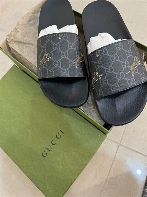 gucci tiger house slippers|original gucci slippers.